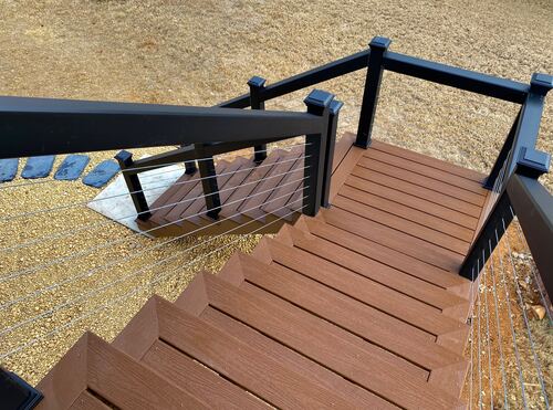 Custom deck or stairs by Arzabe Construction