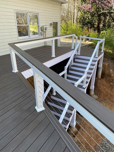 Custom deck or stairs by Arzabe Construction