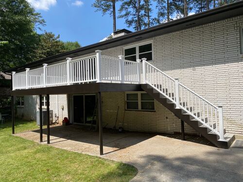 Custom deck or stairs by Arzabe Construction